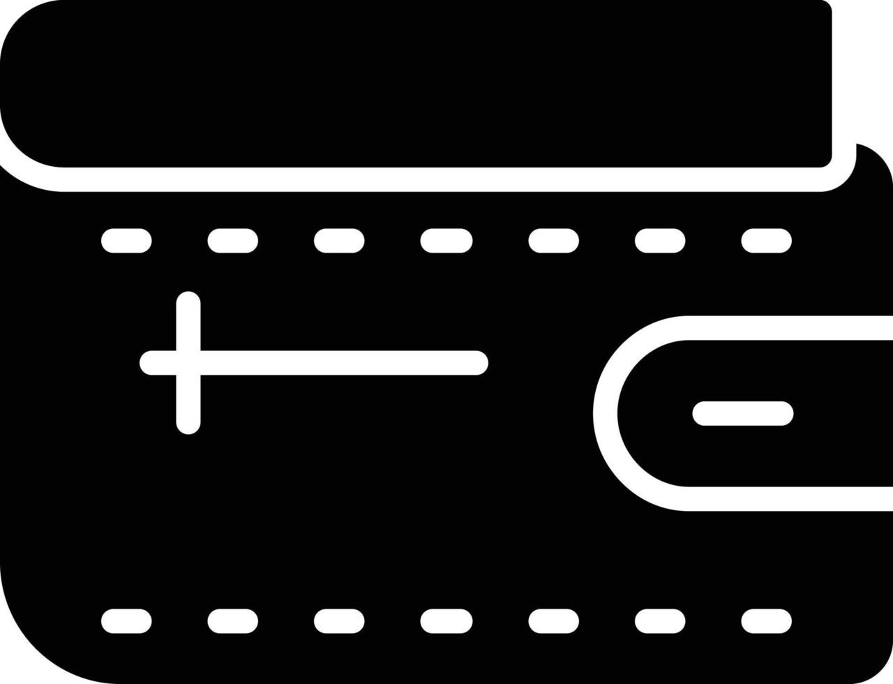Wallet Glyph Icon vector