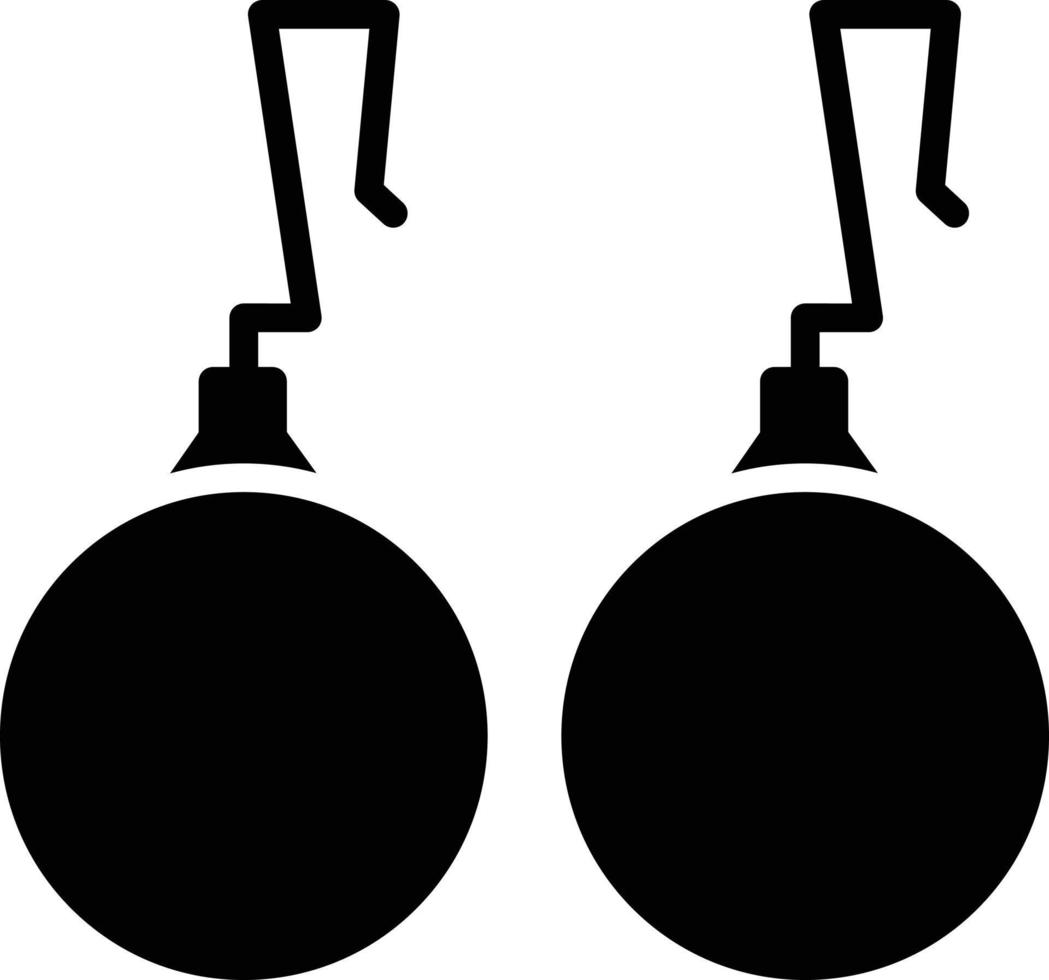 Earings Glyph Icon vector
