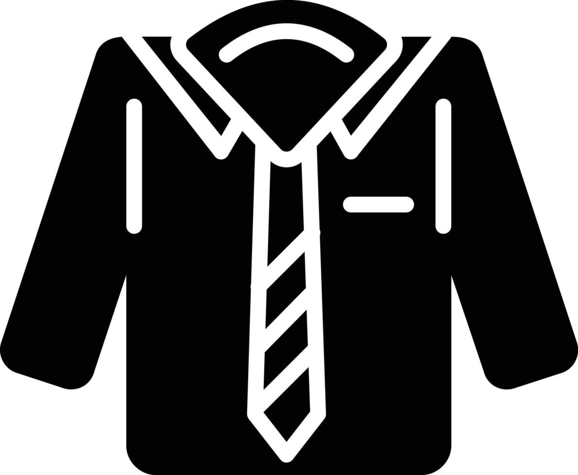 icono de glifo de camisa vector