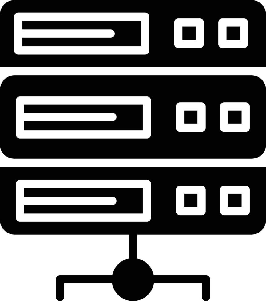 Server Glyph Icon vector