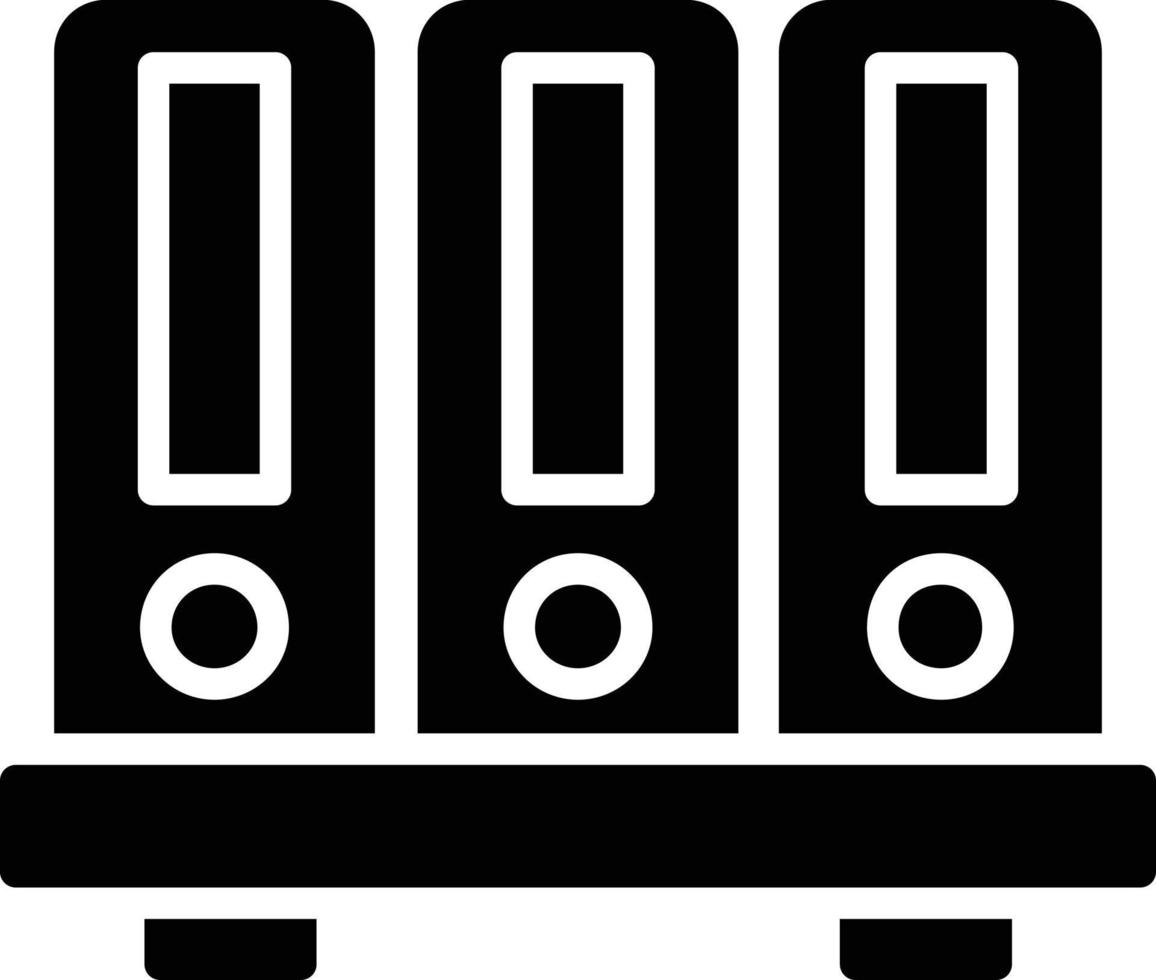 Binders Glyph Icon vector