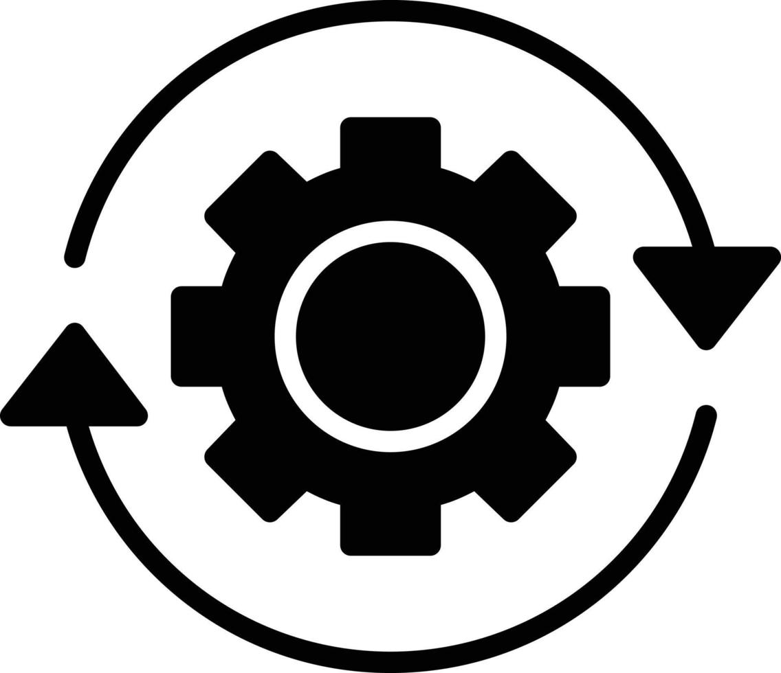 Workflow Glyph Icon vector