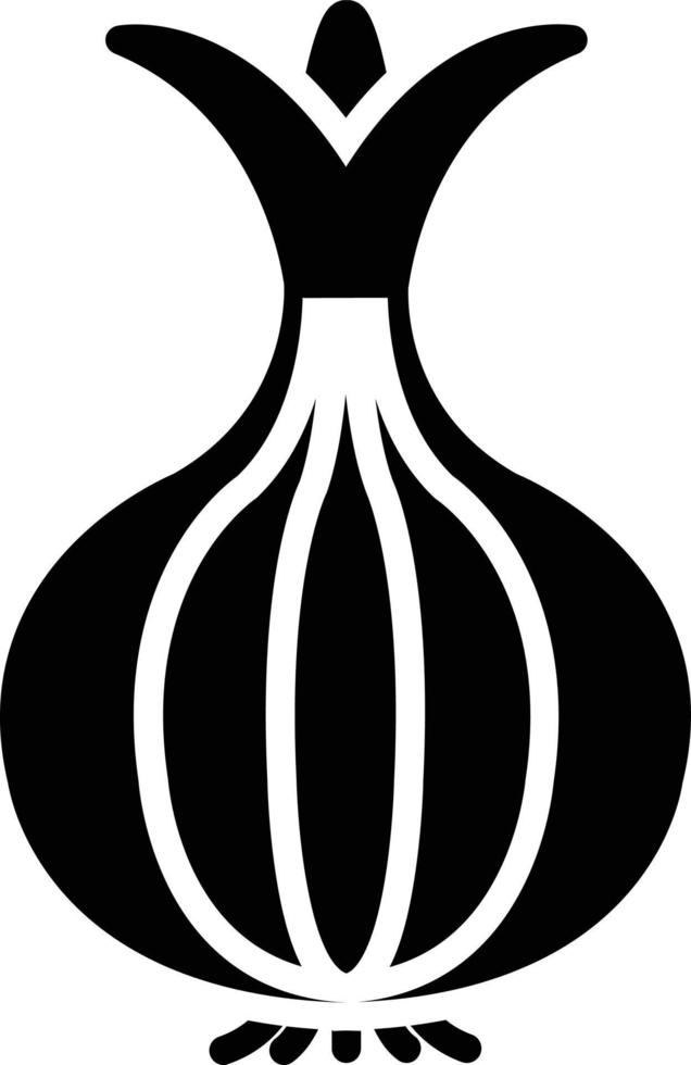 Onion Glyph Icon vector