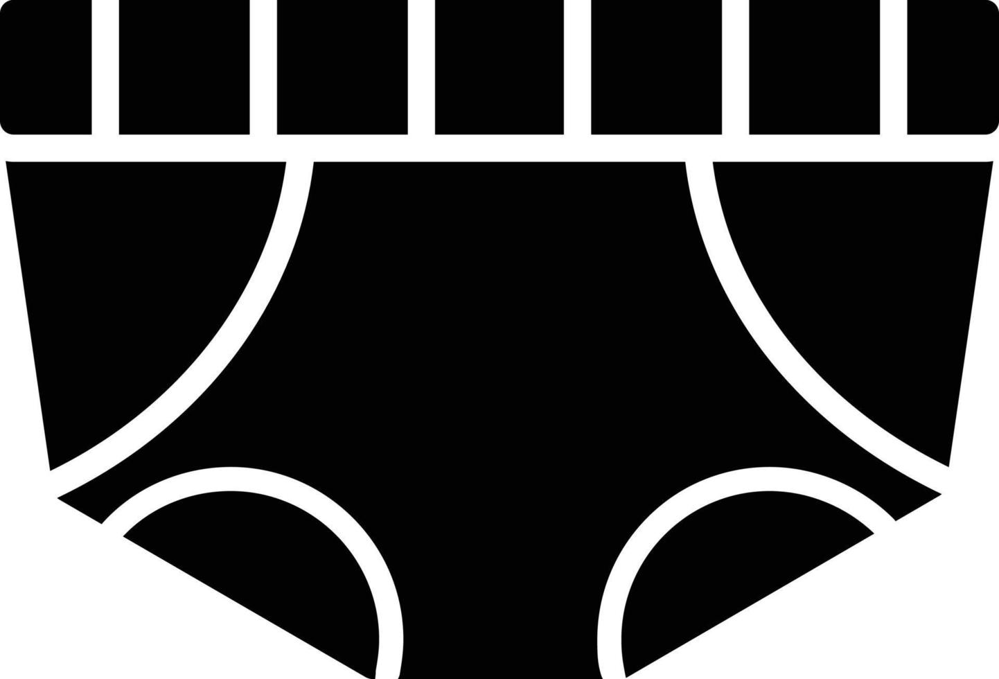 Underwear Glyph Icon vector