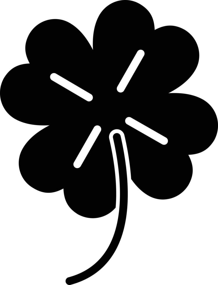 Clover Glyph Icon vector