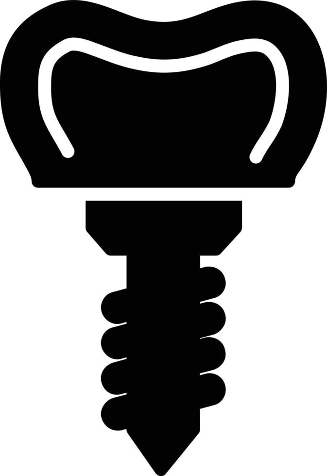 Implants Glyph Icon vector
