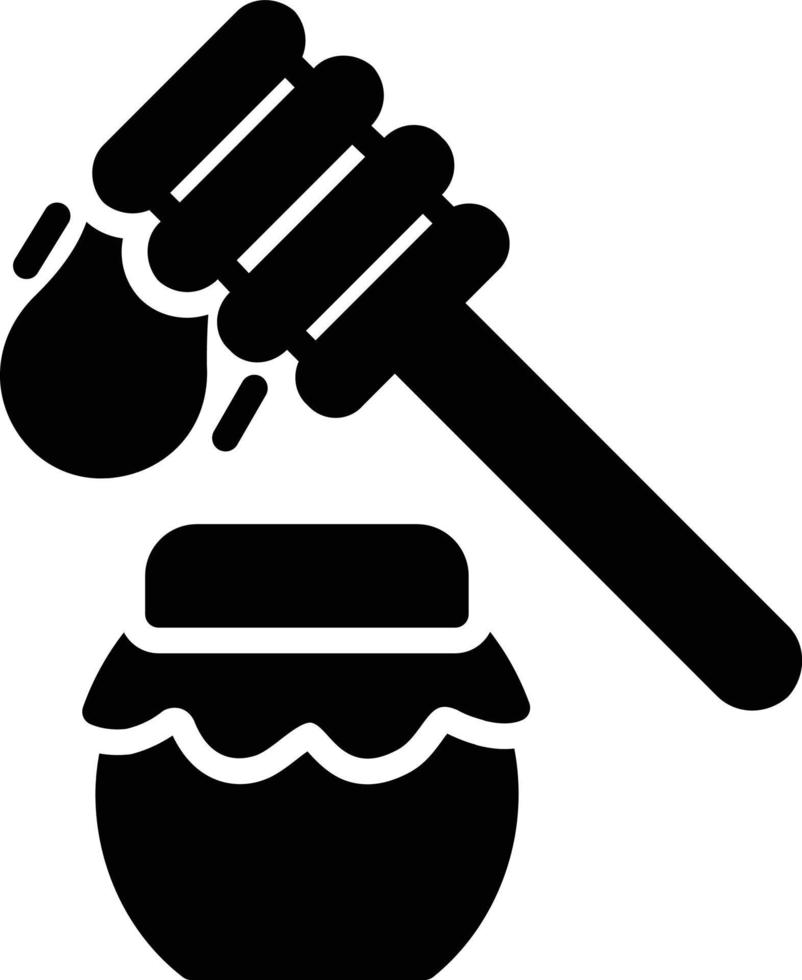 Honey Glyph Icon vector