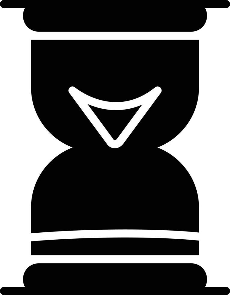 Hourglass Glyph Icon vector