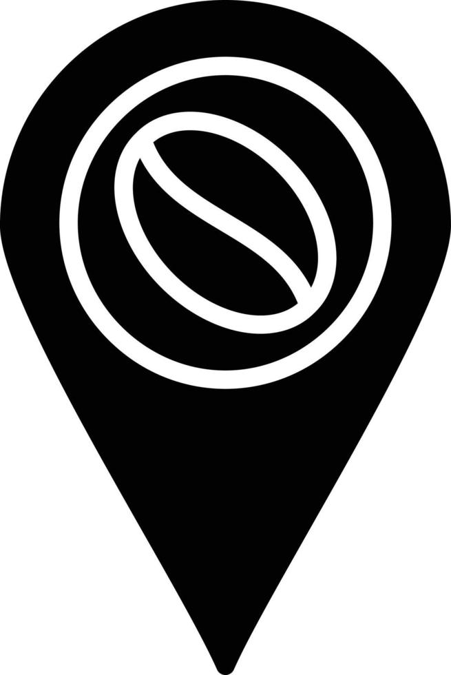 Location Glyph Icon vector