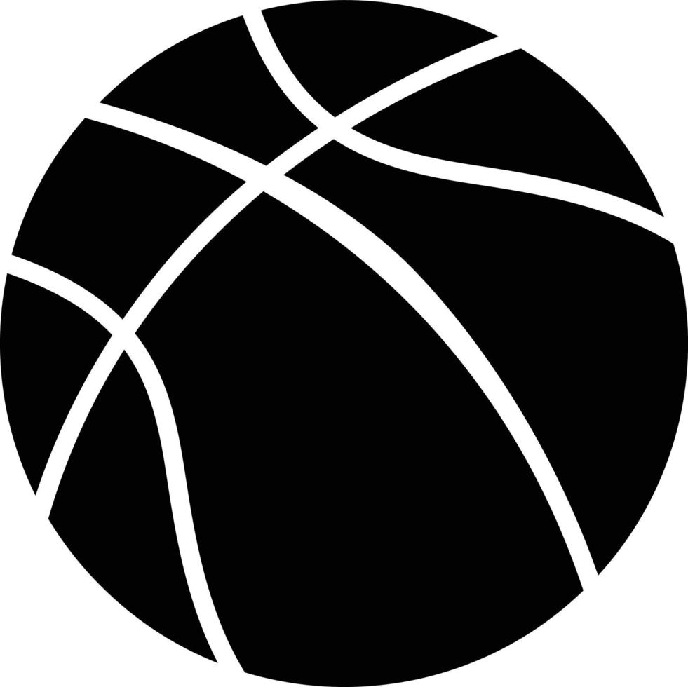 icono de glifo de baloncesto vector
