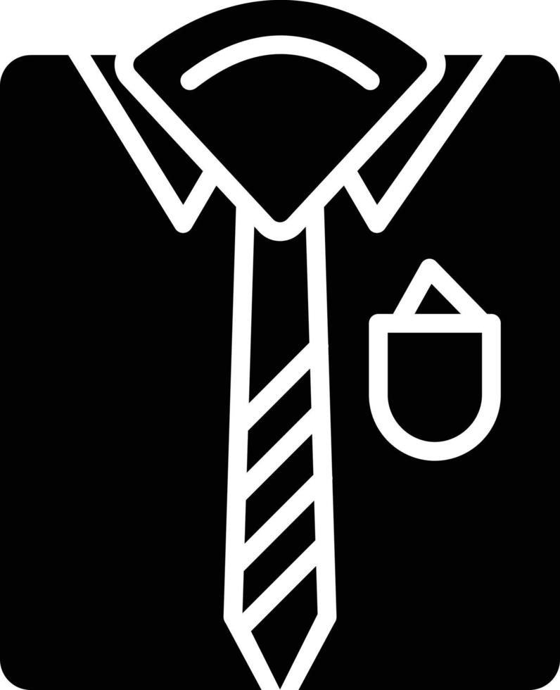 Suit Glyph Icon vector