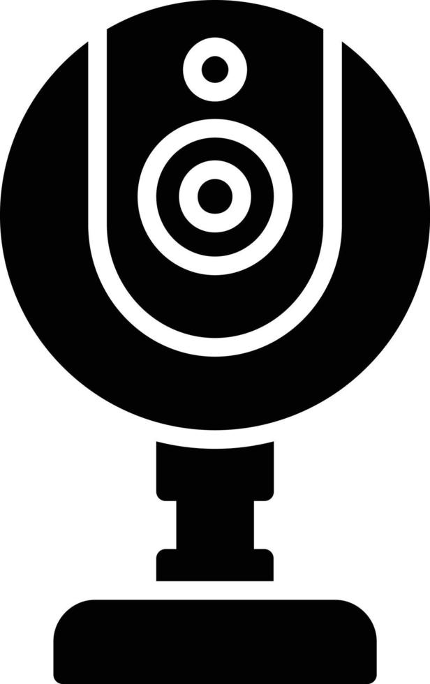 Web Cam Glyph Icon vector