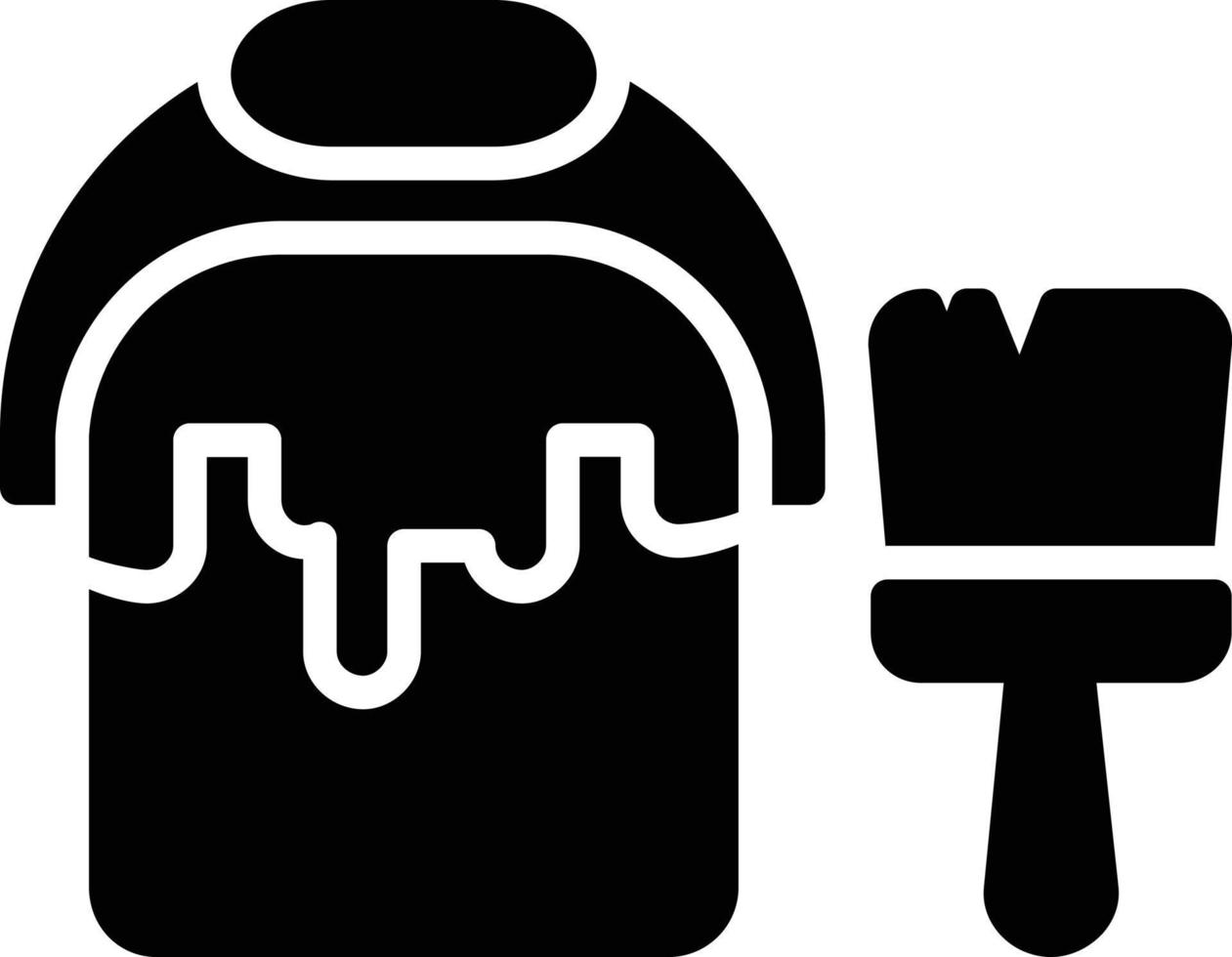 Paint Can Glyph Icon vector