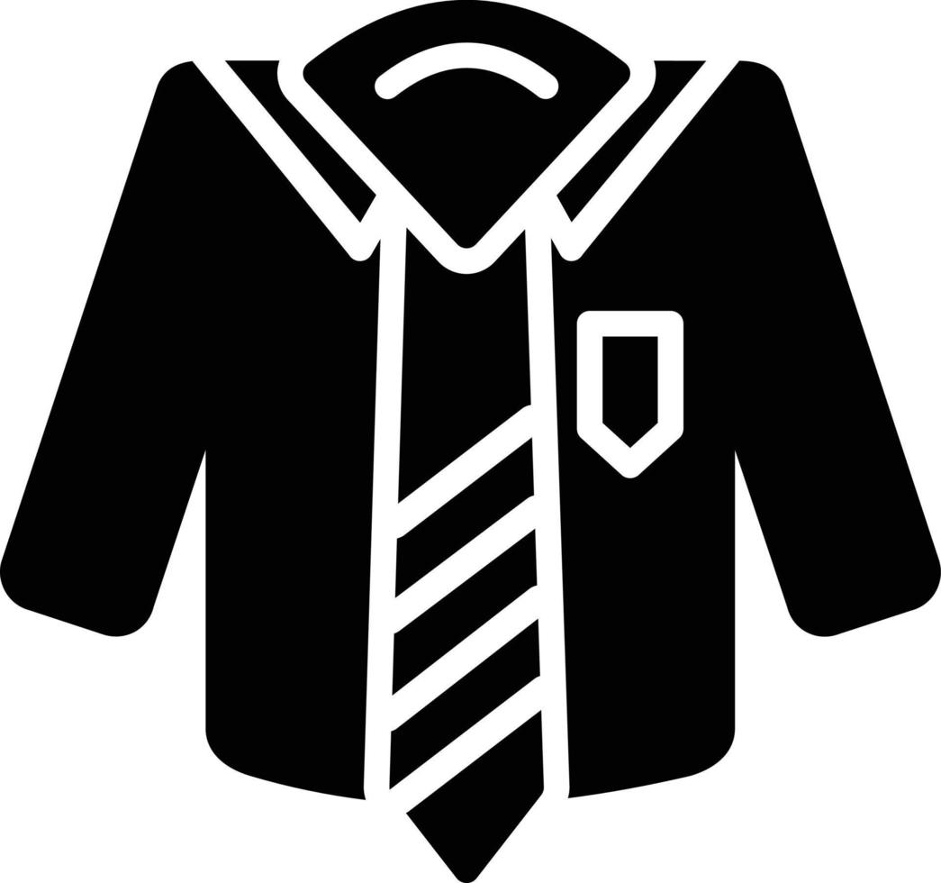 icono de glifo de traje de trabajo vector