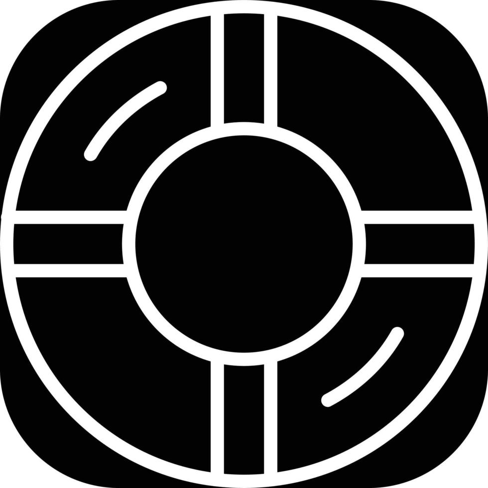 Lifesaver Glyph Icon vector