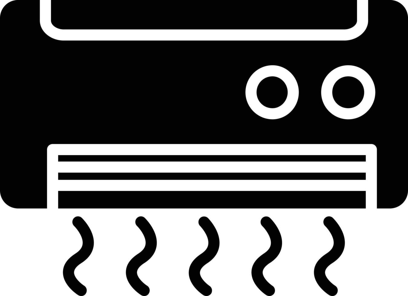 Air Conditioner Glyph Icon vector