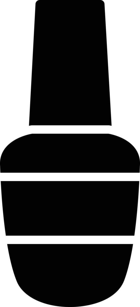 Nail Polish Glyph Icon vector