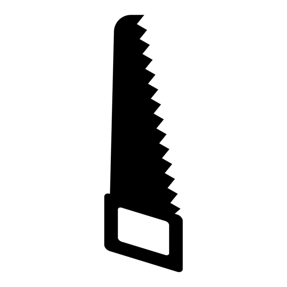 Hand saw icon vector