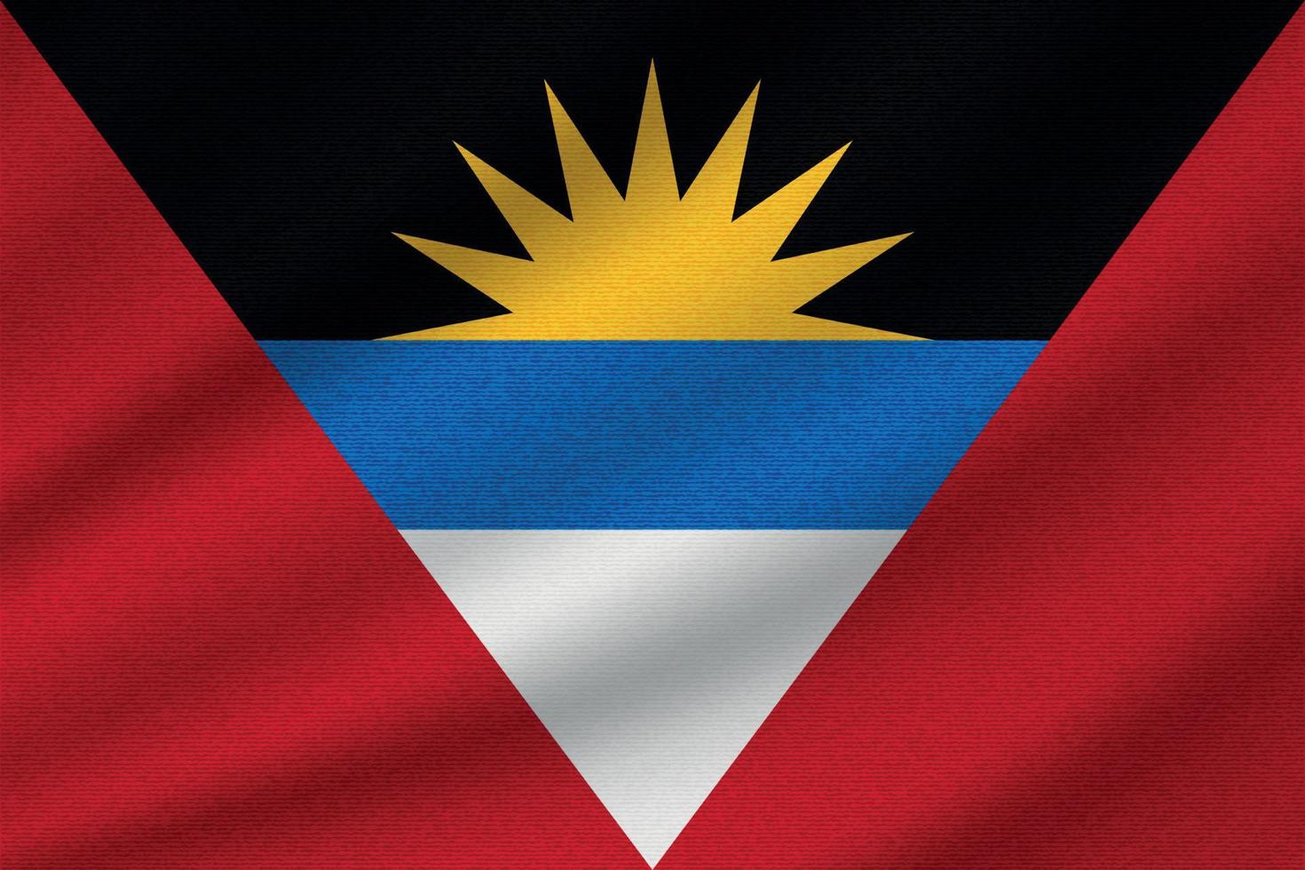 national flag of Antigua and Barbuda vector