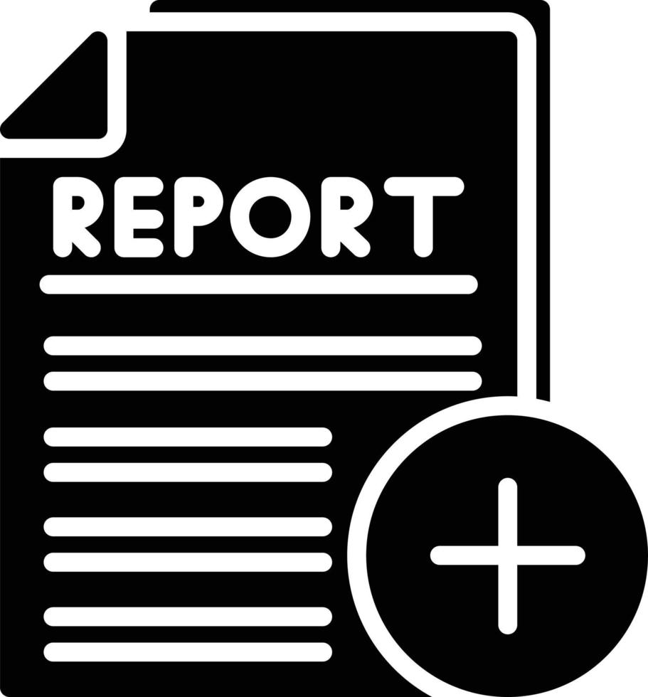 Medical Report Glyph Icon vector