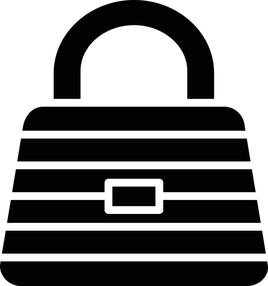 Hand Bag Glyph Icon vector