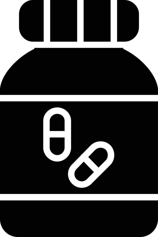 Pills Glyph Icon vector