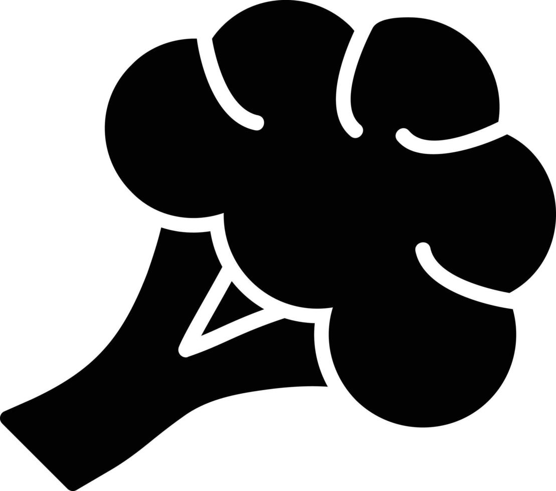 Broccoli Glyph Icon vector