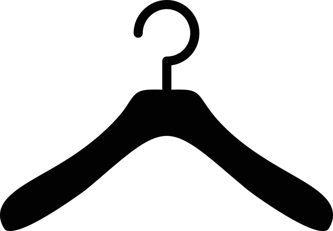 Hanger Glyph Icon vector