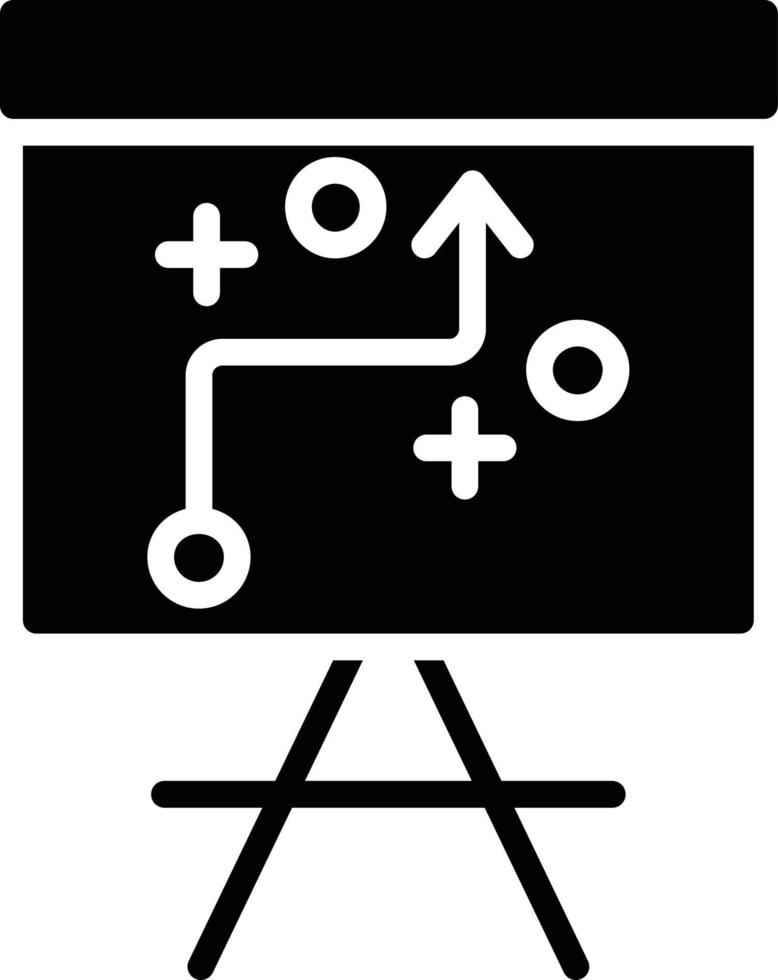 Strategy Glyph Icon vector