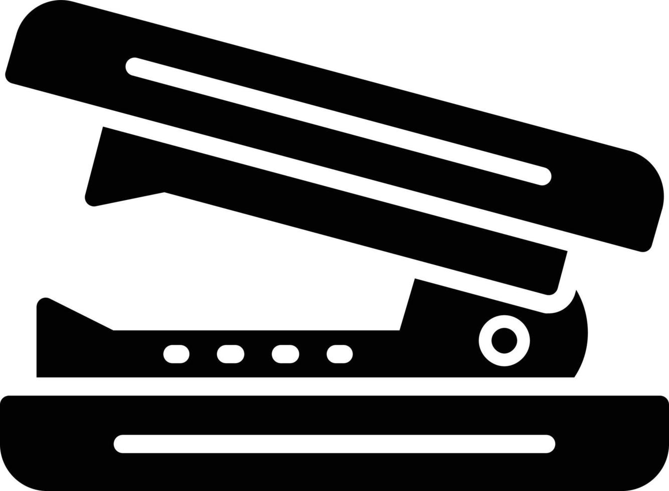 Stapler Remover Glyph Icon vector