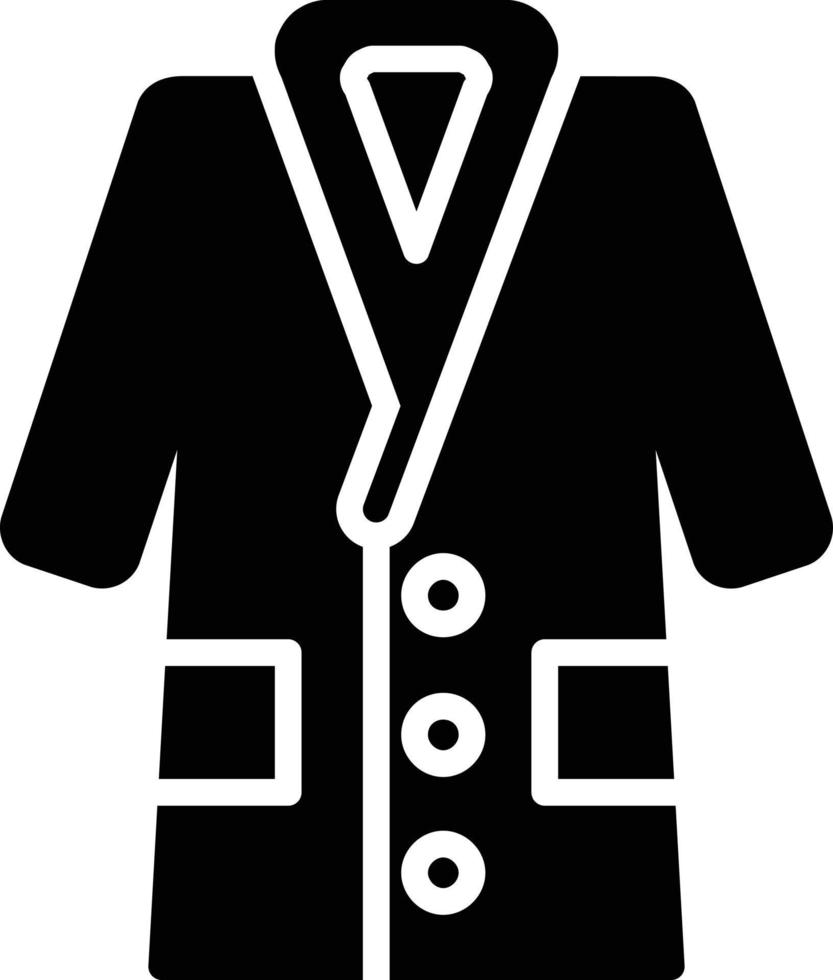 Coat Glyph Icon vector