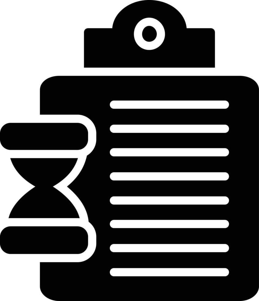 Task Glyph Icon vector