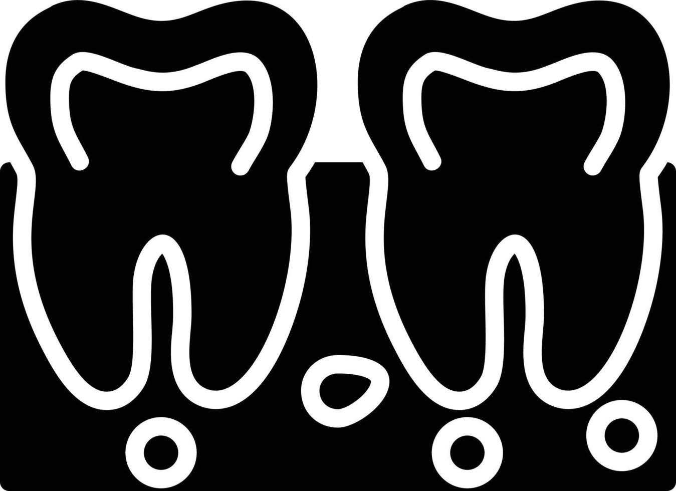 Gum Glyph Icon vector