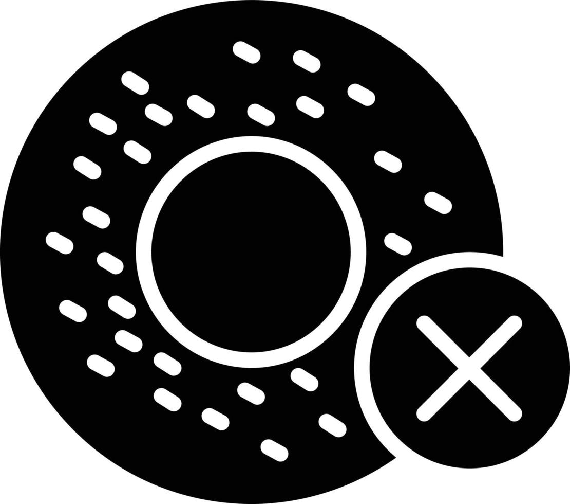 Less Sweet Glyph Icon vector