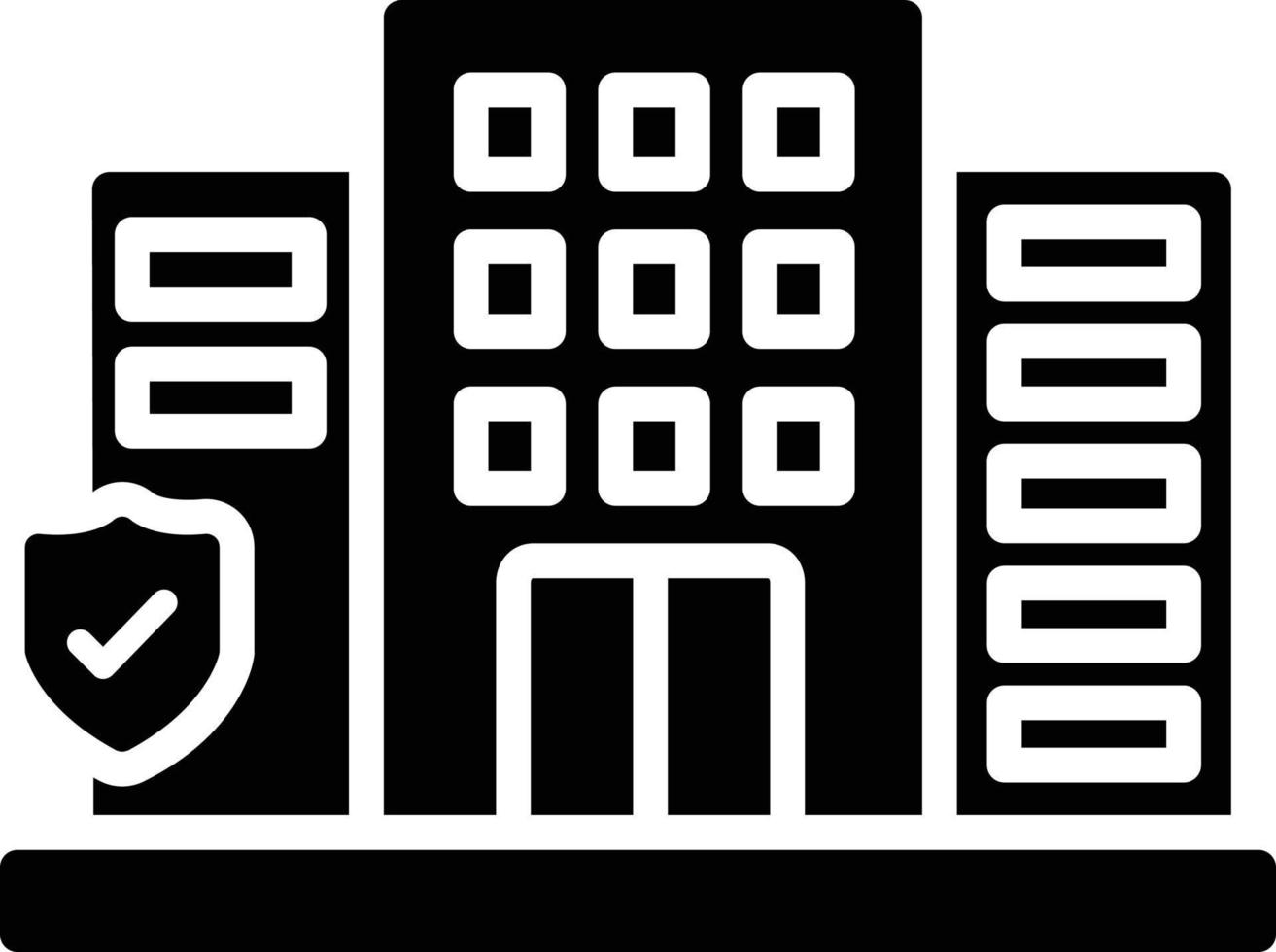 Company Insurance Glyph Icon vector