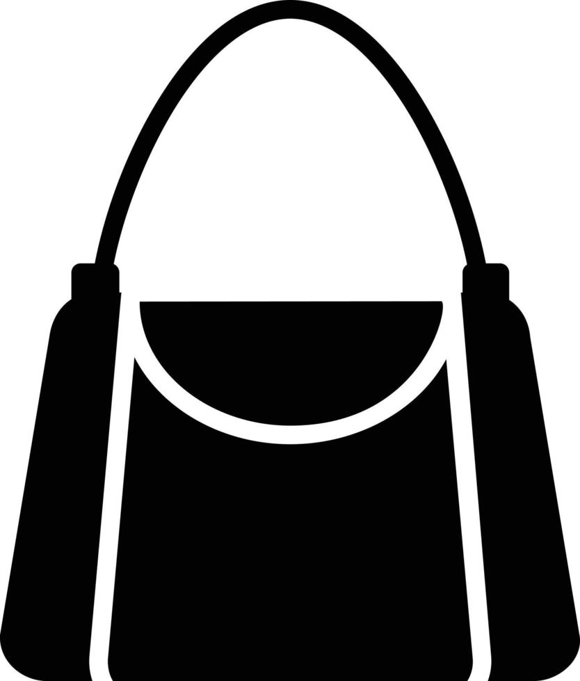 icono de glifo de bolso de hombro vector