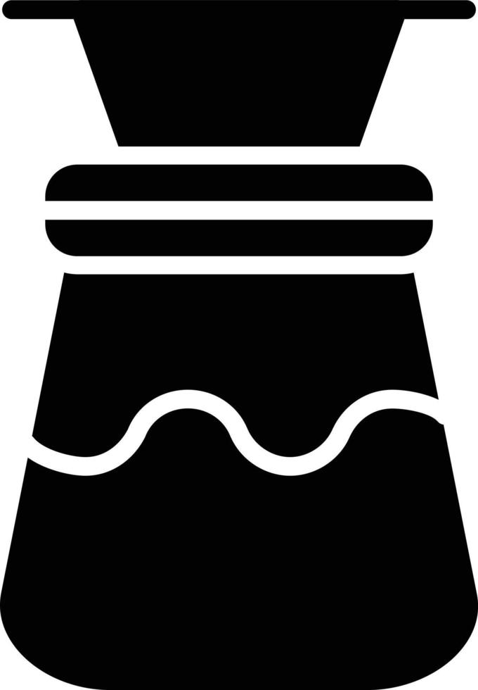 Coffee Filter Glyph Icon vector