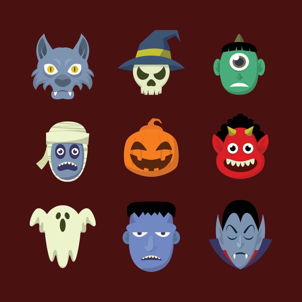 Halloween Monster Icon vector