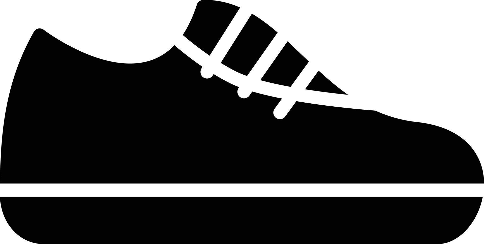 icono de glifo de zapatos vector