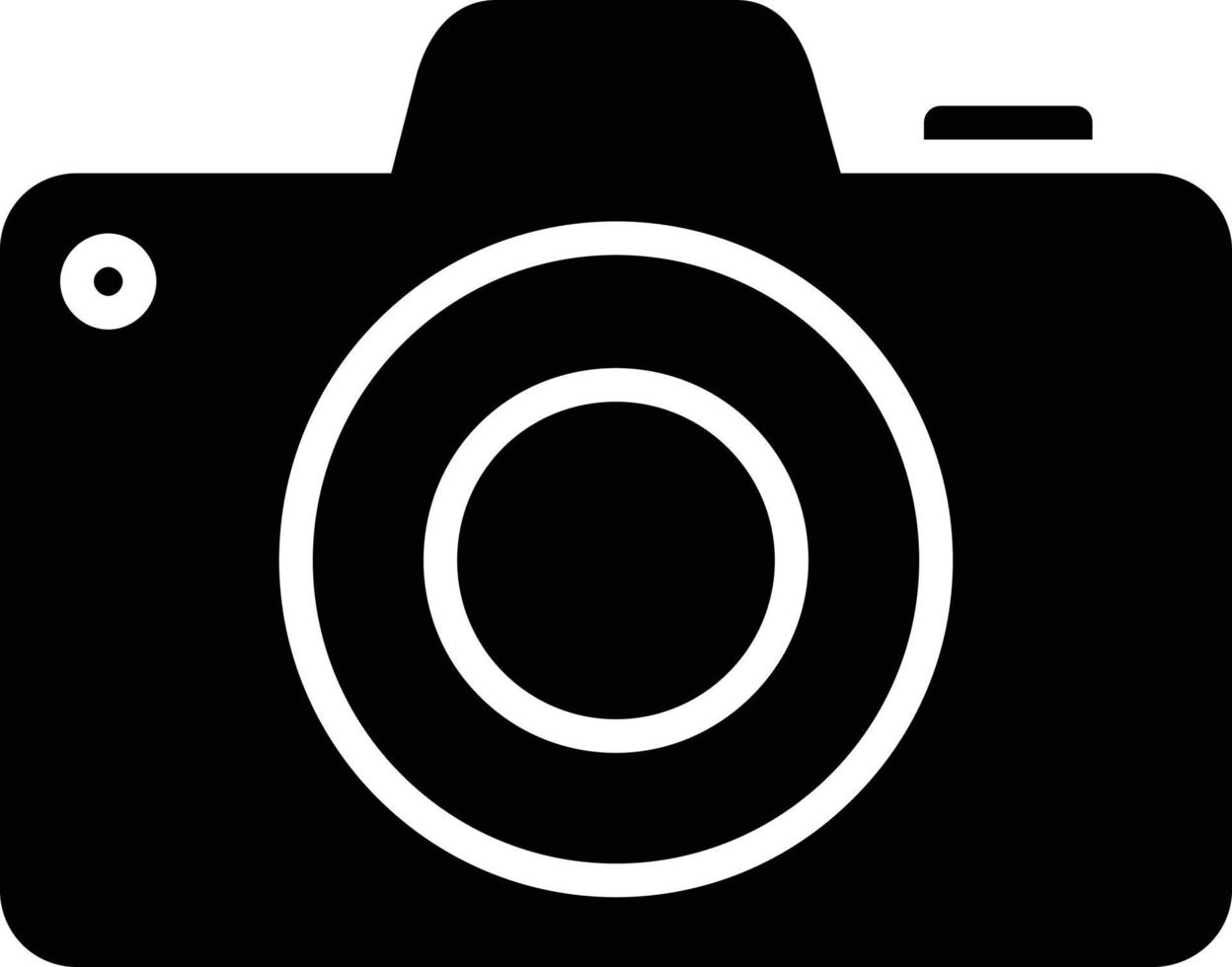 Camera Glyph Icon vector