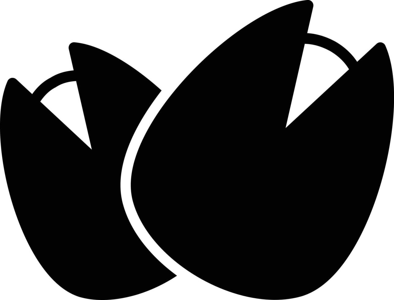 Pista Nuts Glyph Icon vector