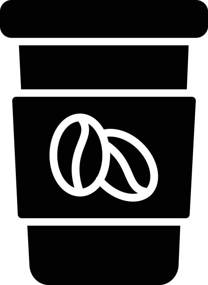 Coffee Glyph Icon vector