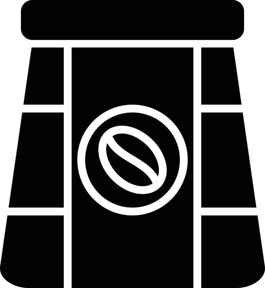 Coffee Pack Glyph Icon vector