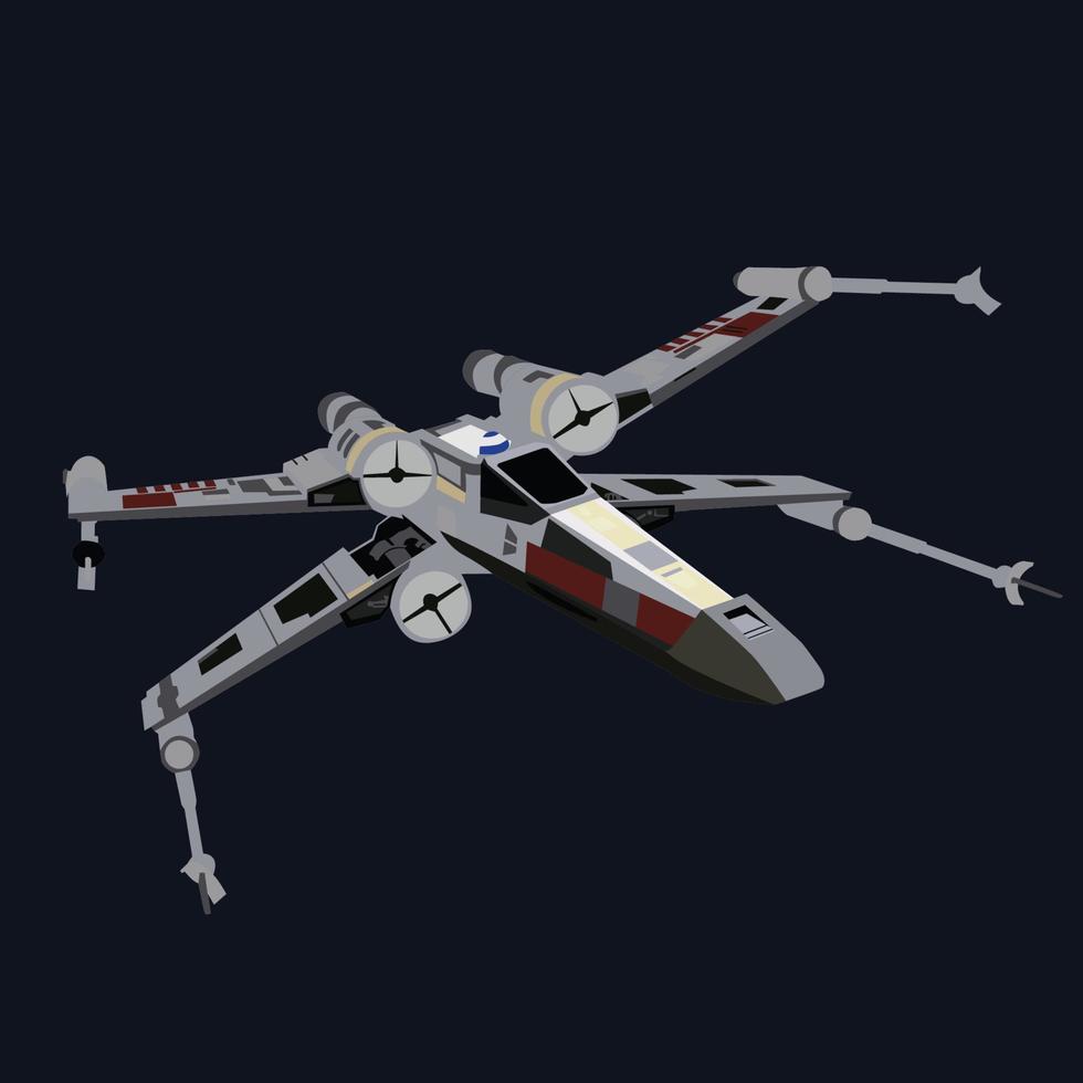X Wing Star Wars vector
