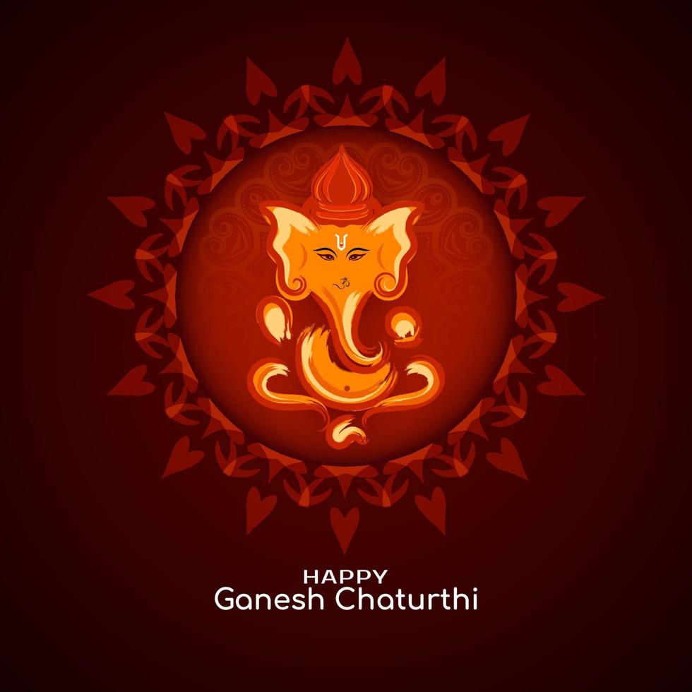 Happy Ganesh Chaturthi Hindu religious festival background design 11160851  Vector Art at Vecteezy