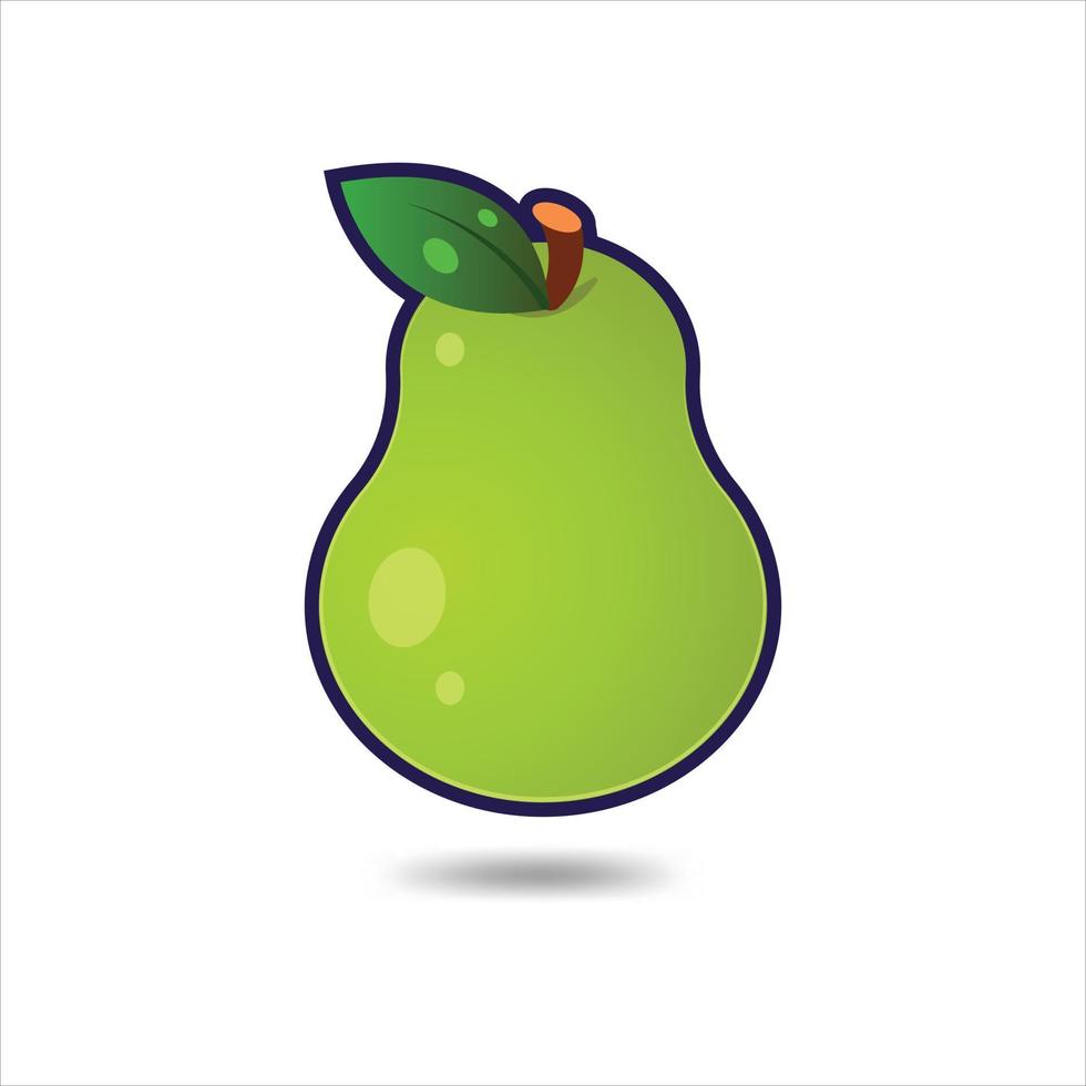 icono de fruta de pera vector