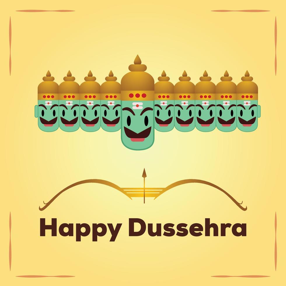 Happy Dussehra Vector Free Download