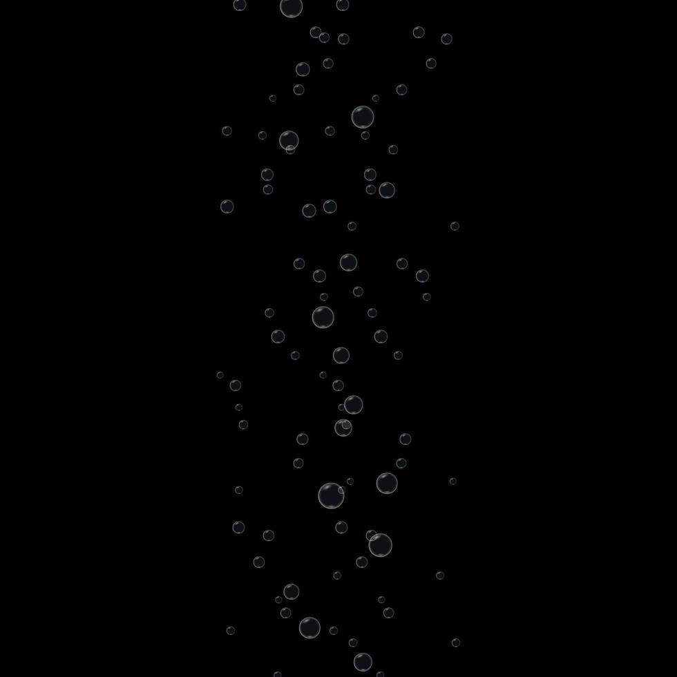 water fizzing bubbles vector