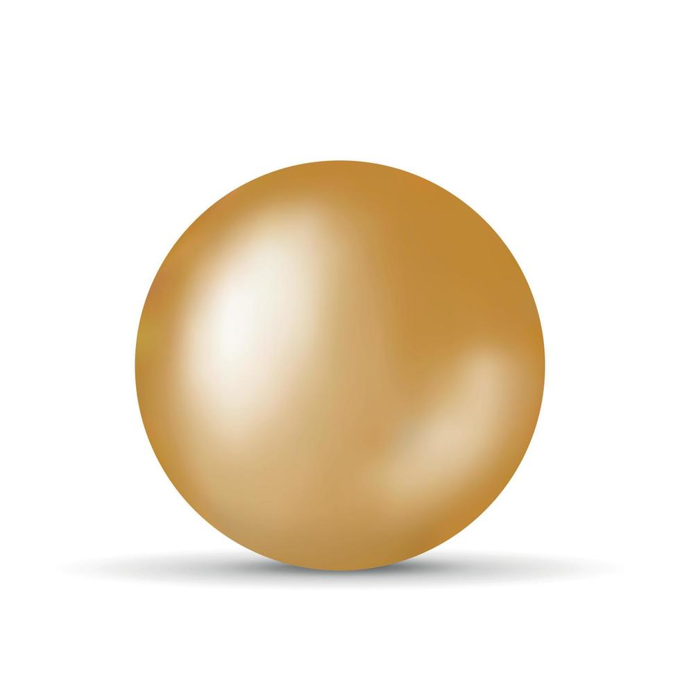 ilustración vectorial con balón de oro vector