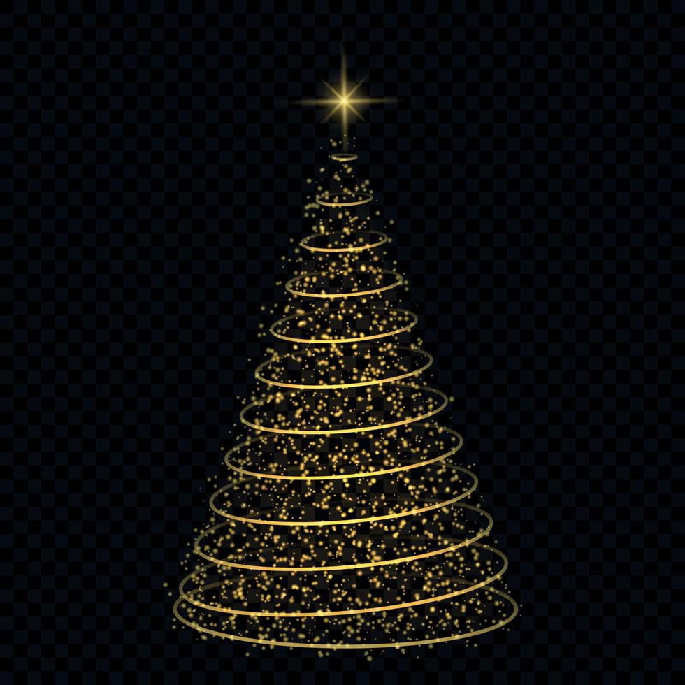 ilustración de vector de árbol de navidad